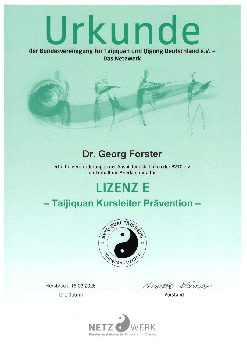 Taijiquan Lizenz E